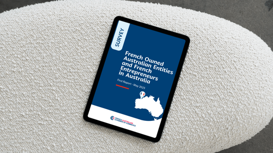 Editorial design of the first French entrepreneurship survey in Australia